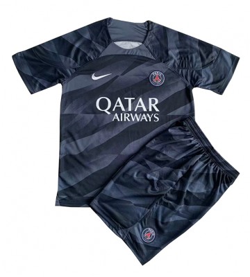 Paris Saint-Germain Portero Segunda Equipación Niños 2023-24 Manga Corta (+ Pantalones cortos)